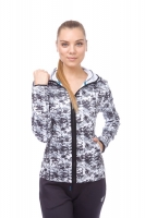 ARENA GYM HOODED SPACER F/Z JACKET W (001210)