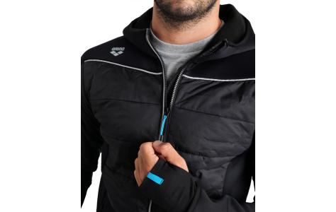 Arena TEAM HOODED F/Z HALF-QUILTED JACKET (004915 500 2025 - new)
