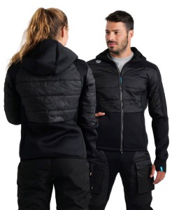 Arena TEAM HOODED F/Z HALF-QUILTED JACKET (004915 500 2024/2025)